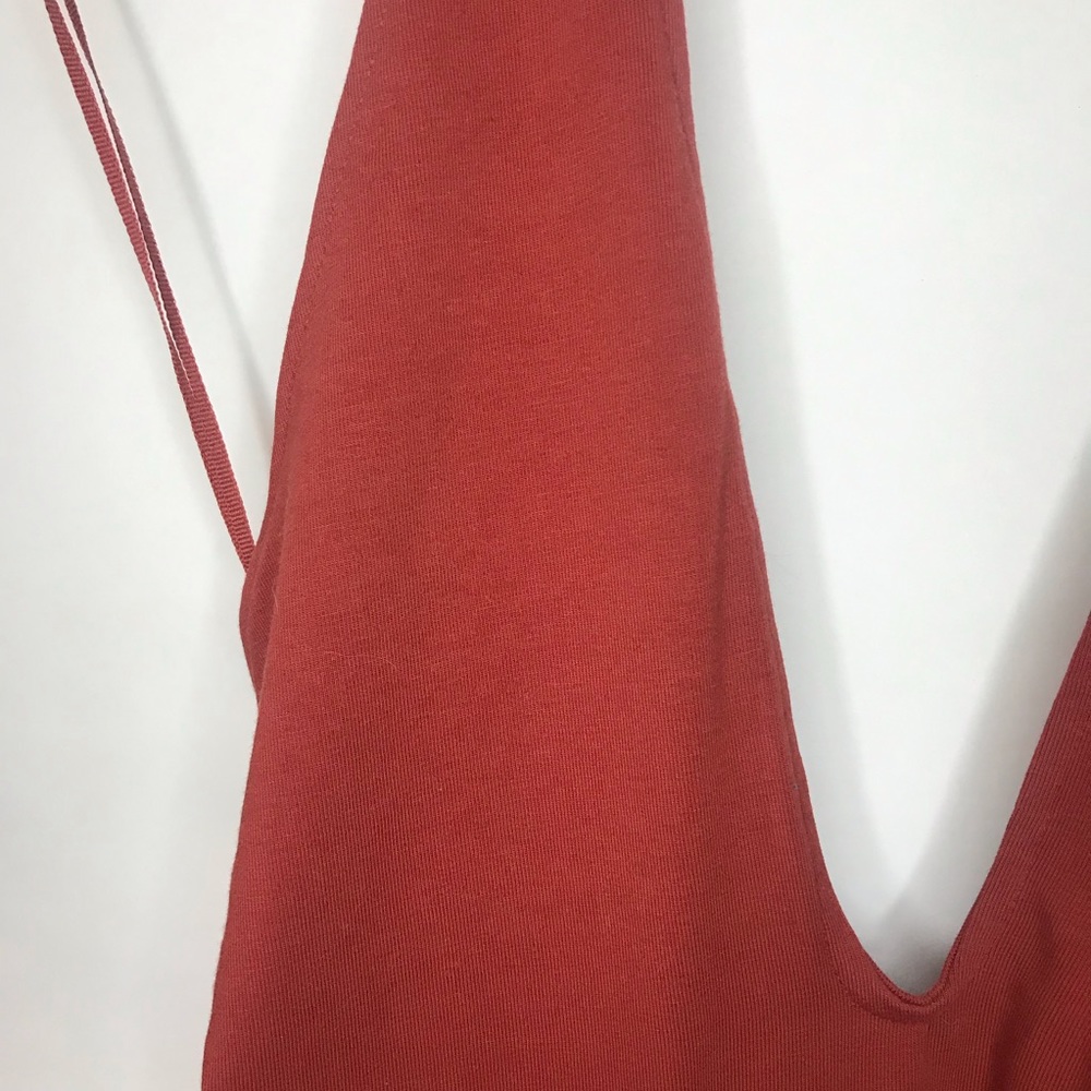 NWT- Express Burnt Orange Body Suit - Picture 2 of 6